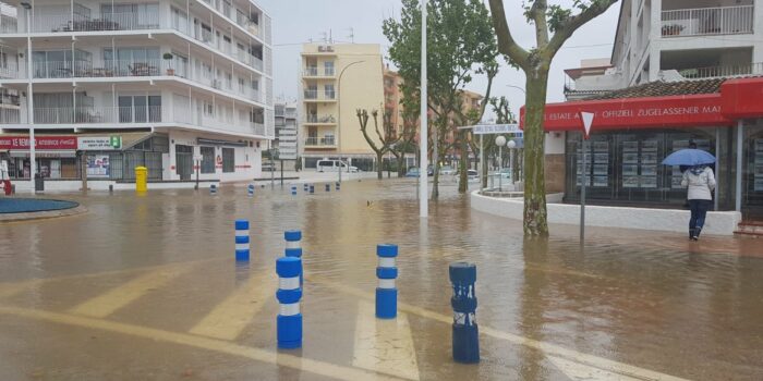 Imagen de archivo del Arenal inundado.