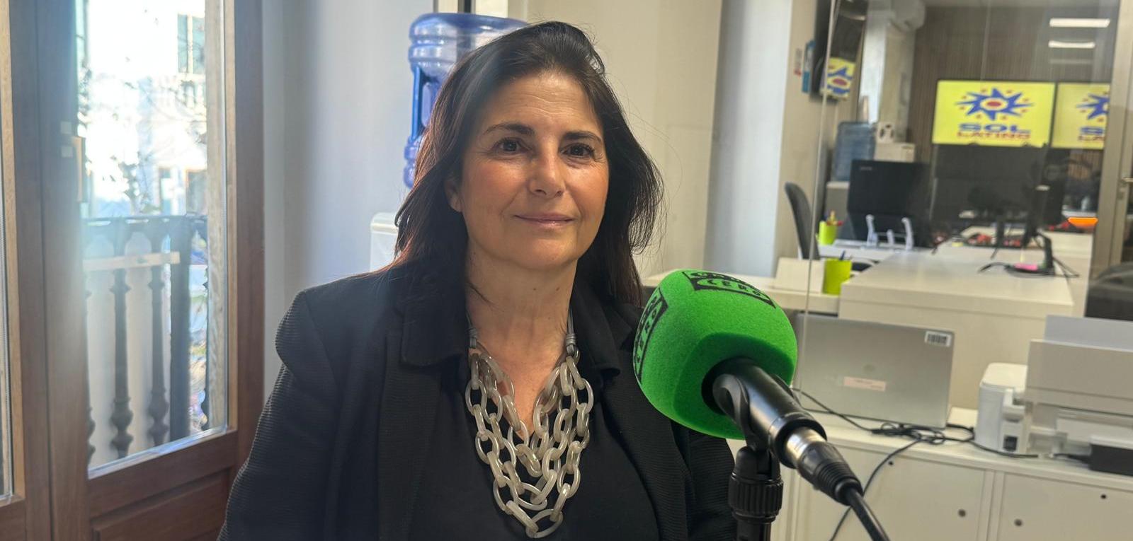 Imatge de la secretària general d'AETHMA, Reme Cerdà, durant l'entrevista a Onda Cero Dénia Marina Alta