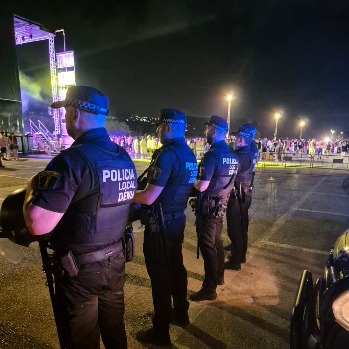 Dispositivo policial durante la discomóvil de Torrecremada.